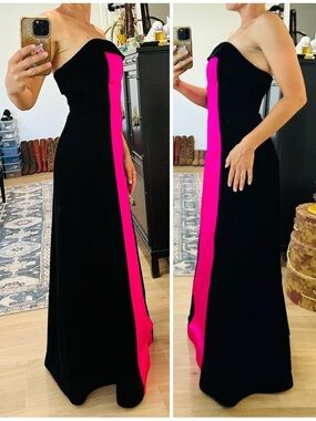 Vintage 90’s/Y2K AFTER FIVE Velvet Strapless Gown
